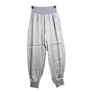 bobi BLACK Sleek Textured Jogger Pant Size S Slate Gray Pull On Pockets NWT